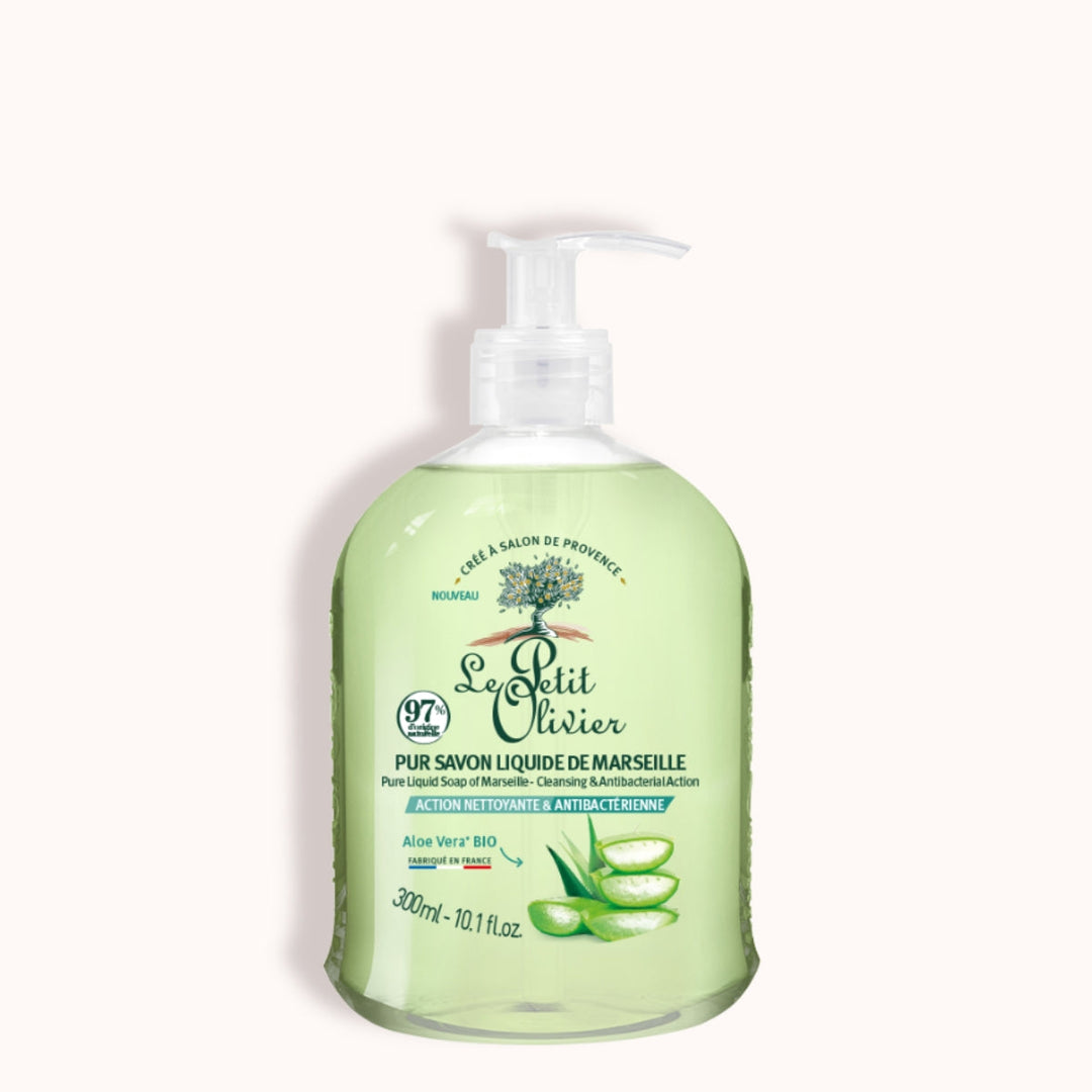 Lot de 12 - Pur Savon Liquide de Marseille - Parfum Aloe Vera