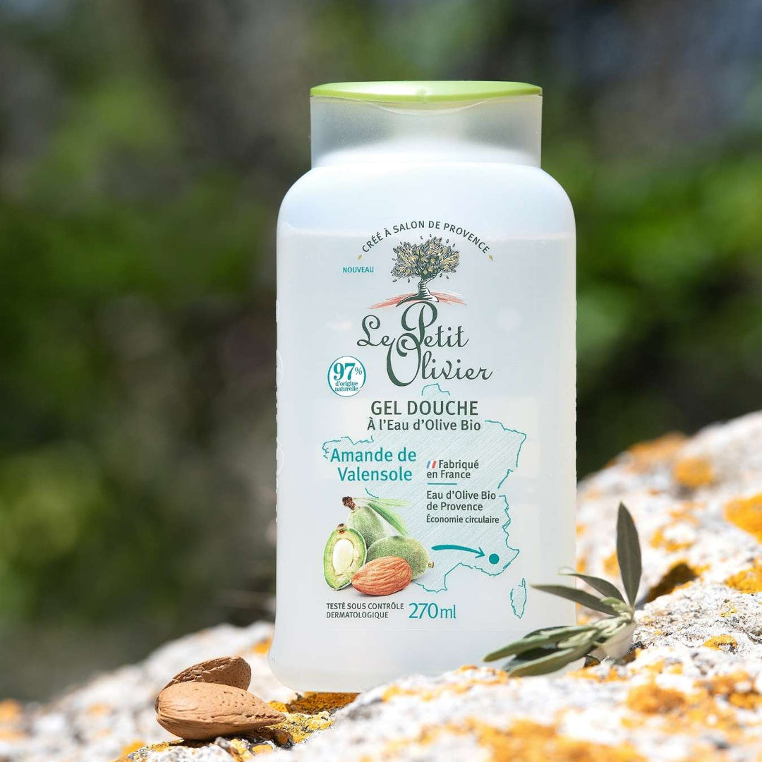 le petit olivier gel douche eau olive bio amande valensole produit