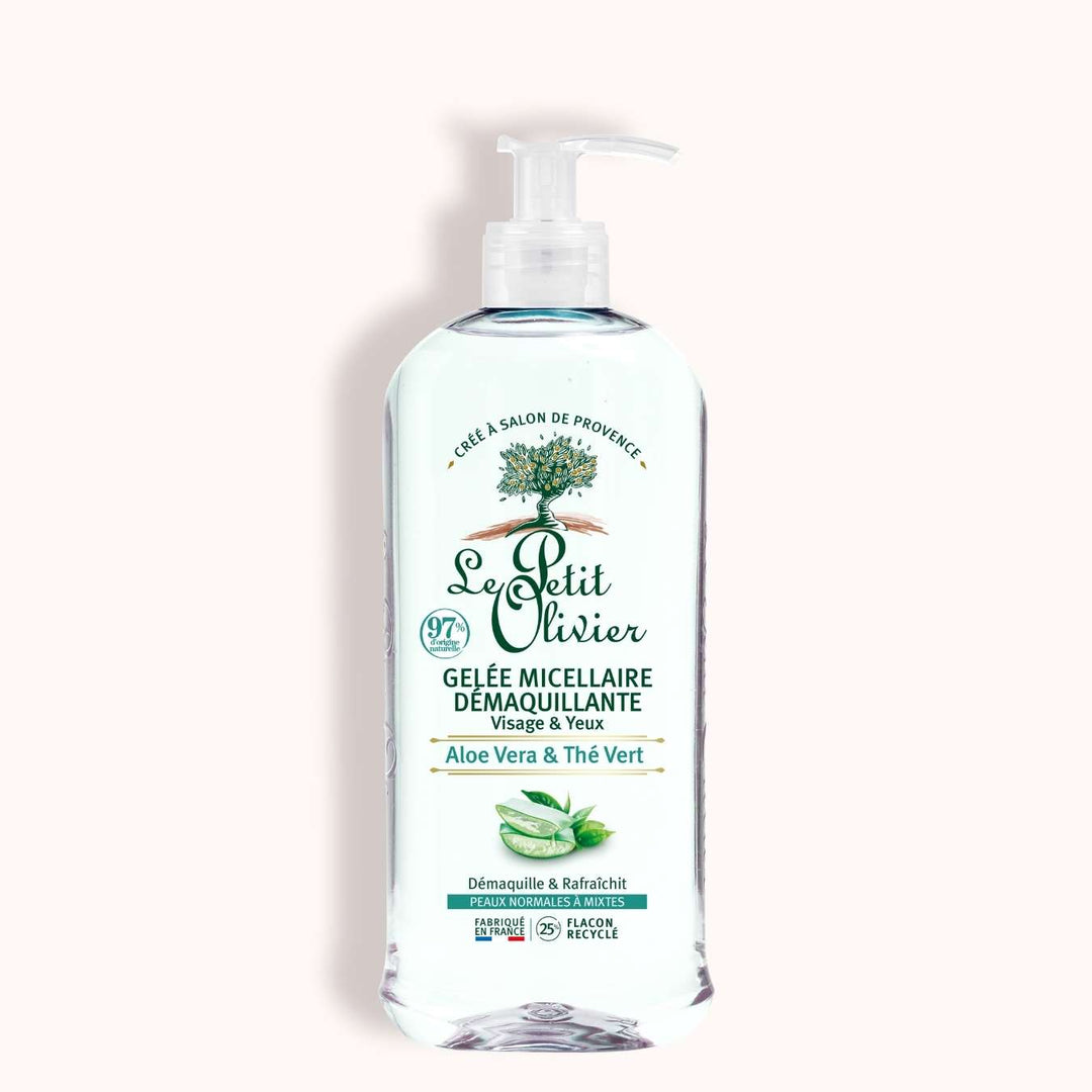 le petit olivier gelee micellaire demaquillante aloe vera the vert packshot