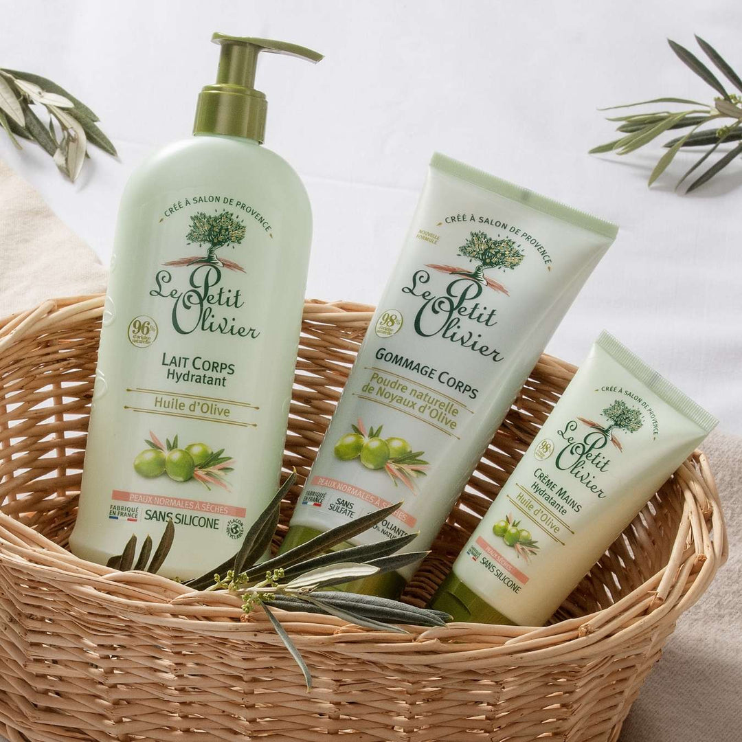 le petit olivier olive range solid body scrub