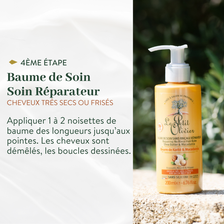 le petit olivier rituel capillaire complet soin reparateur karite macadamia baume de soin produit 4png