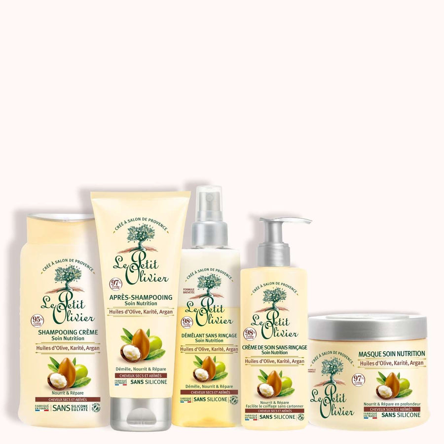 le petit olivier rituel capillaire complet soin nutrition olive karite argan packshot