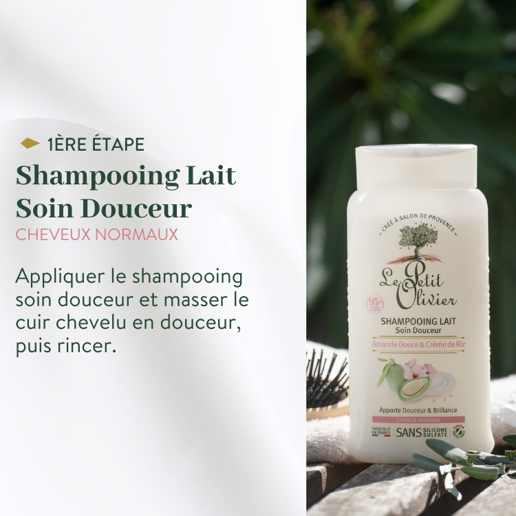 le petit olivier rituel capillaire express soin douceur amande douce riz shampoo milk soin douceur amande douce riz product 1png