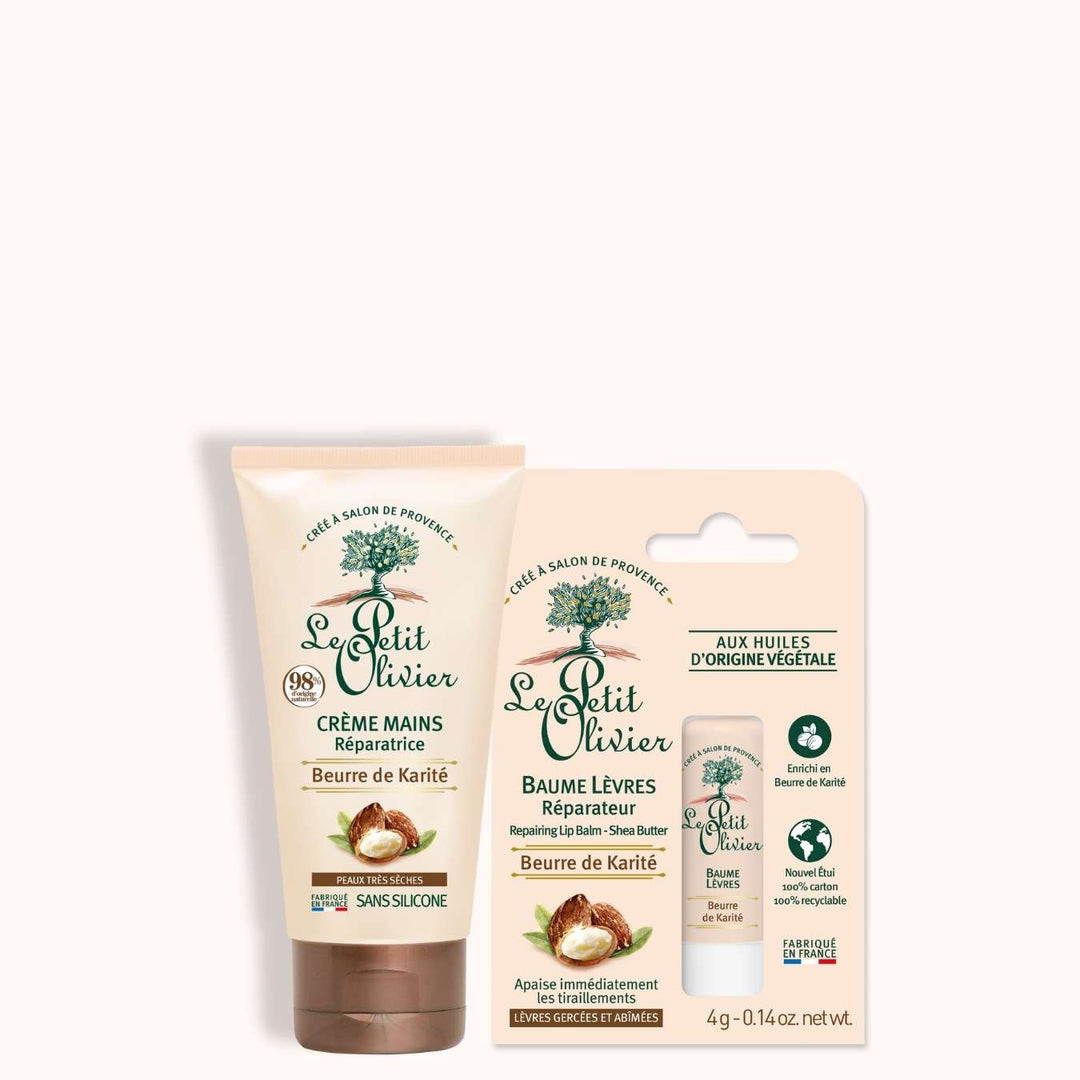 le petit olivier duo hand and lip repairer karite packshot