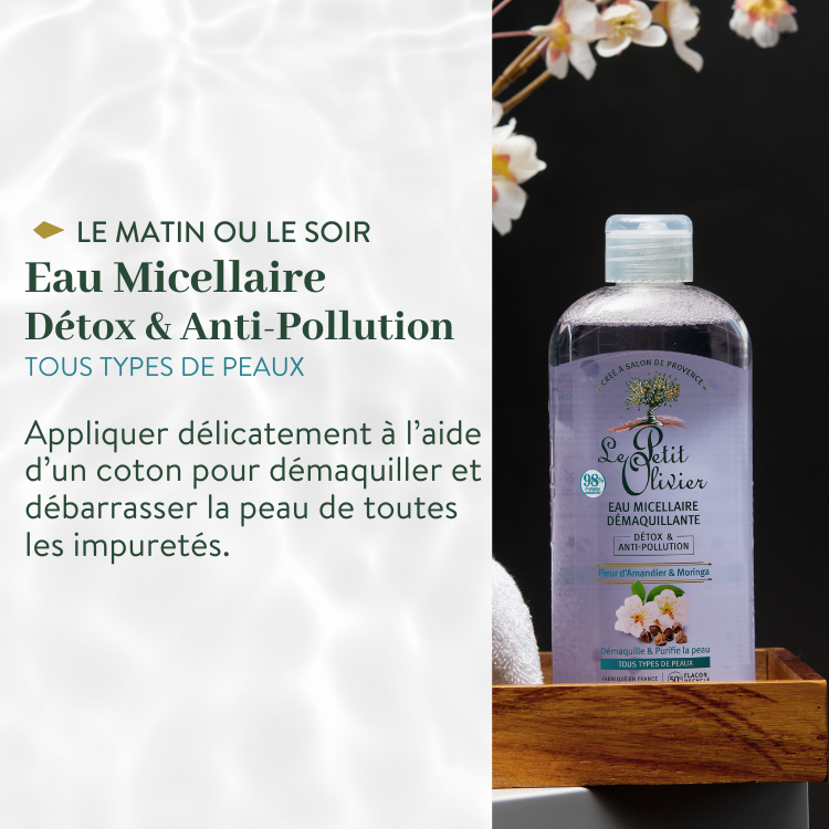 le petit olivier rituel visage complet detox anti pollution eau micellaire demaquillante detox anti pollution produit 1png