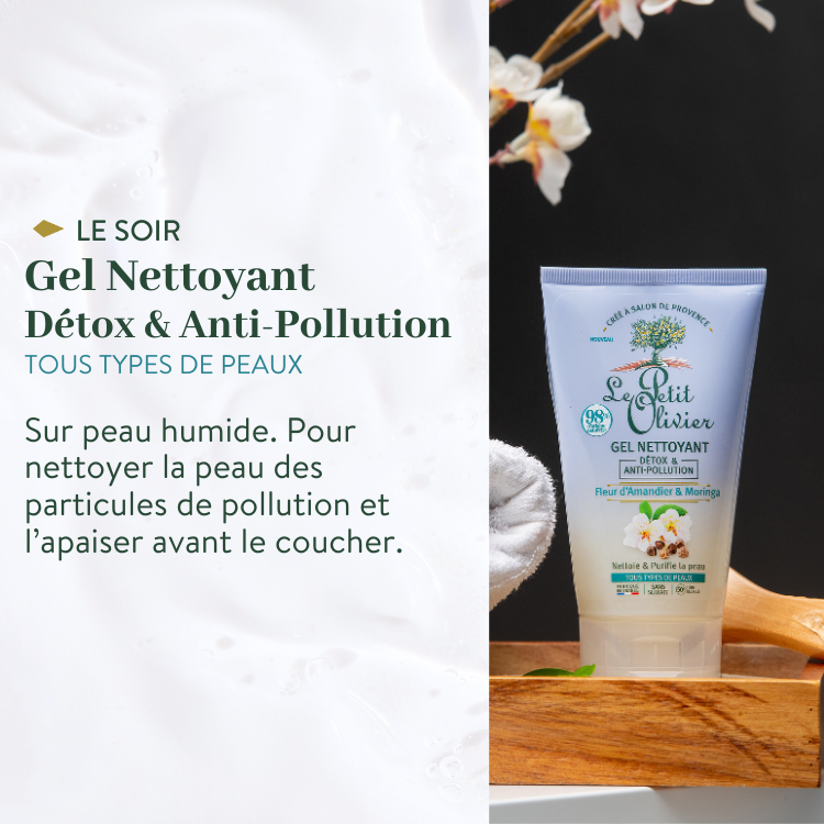 le petit olivier rituel visage complet detox anti pollution gel nettoyant detox anti pollution produit 3png