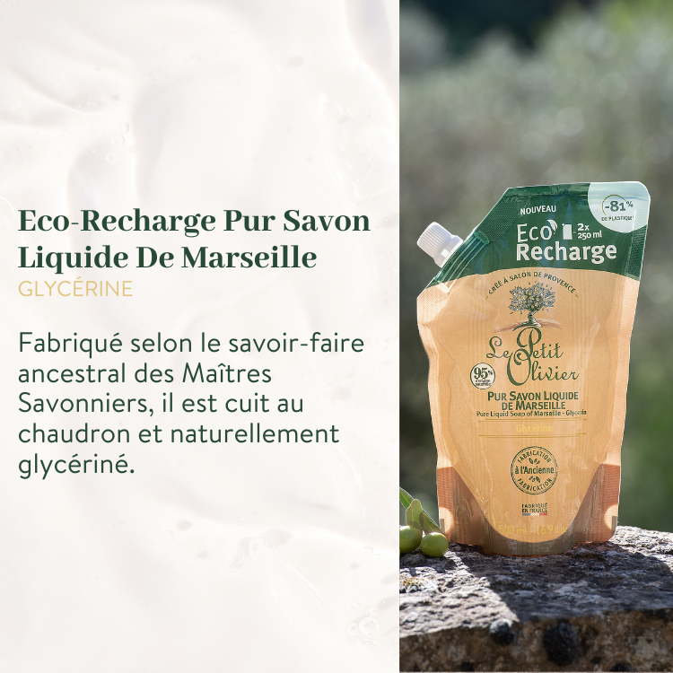 le petit olivier duo pur savon liquide de marseille et eco recharge glycerine eco recharge pur savon liquide de marseille glycerine produit 2png