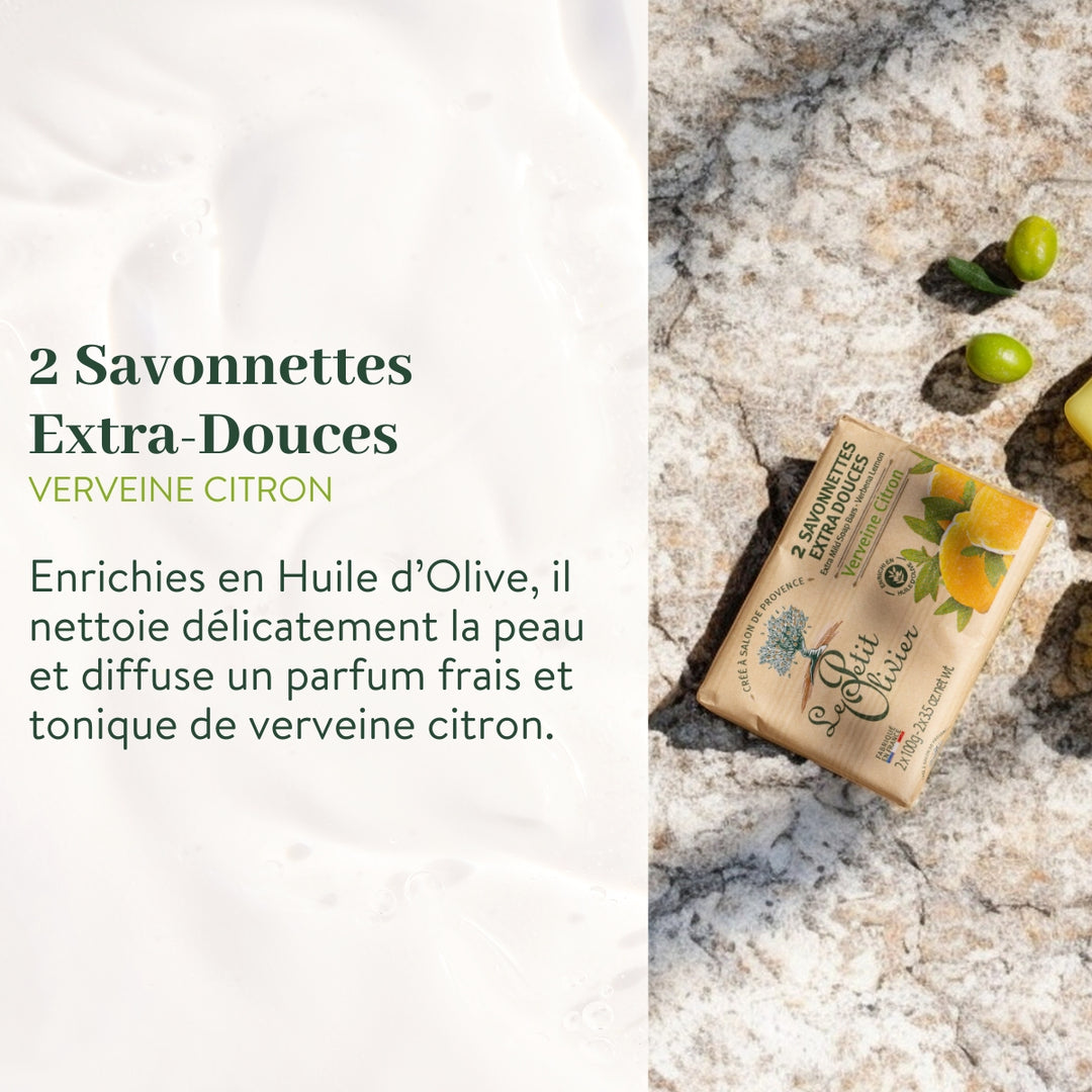 Trio Vivifiant - Douche & Savon - Parfum Verveine-Citron