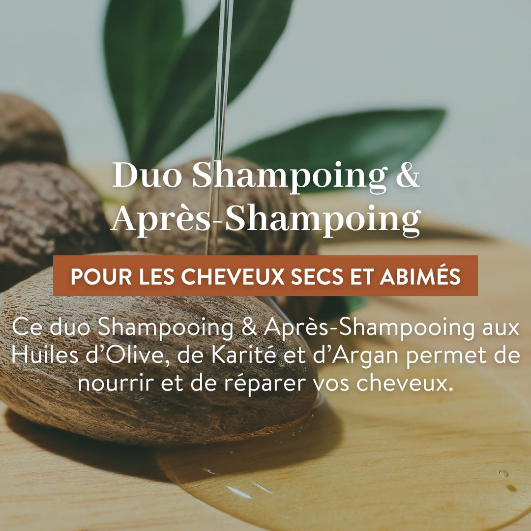 Duo Shampoing et Après-Shampoing - Cheveux Secs et Abimés