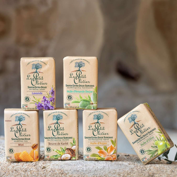 le petit olivier extra-gentle superfatted olive oil soap range