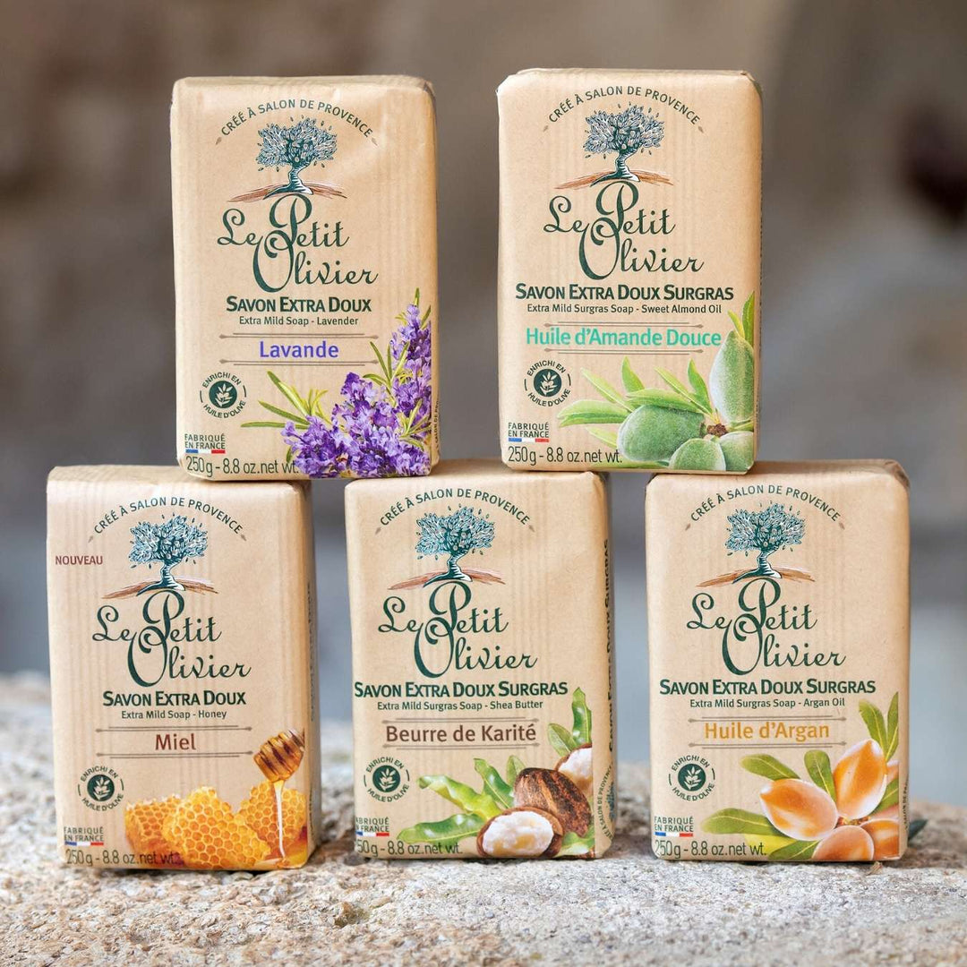 le petit olivier extra-gentle argan superfatted soap range