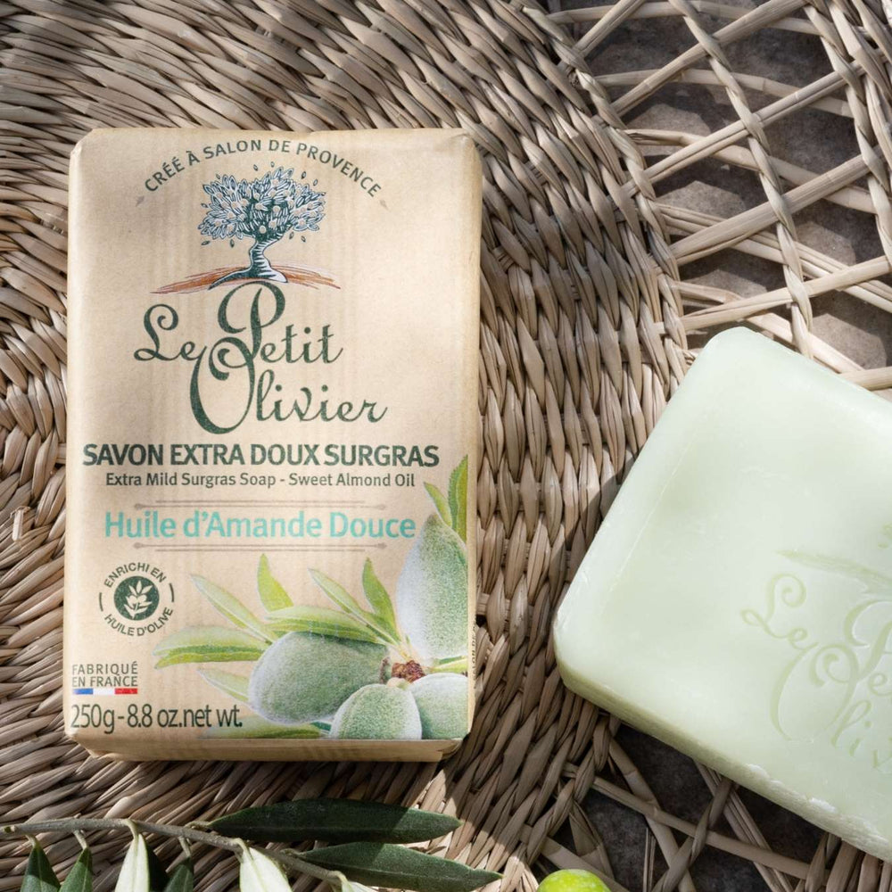 le petit olivier extra mild soap surgras sweet almond product