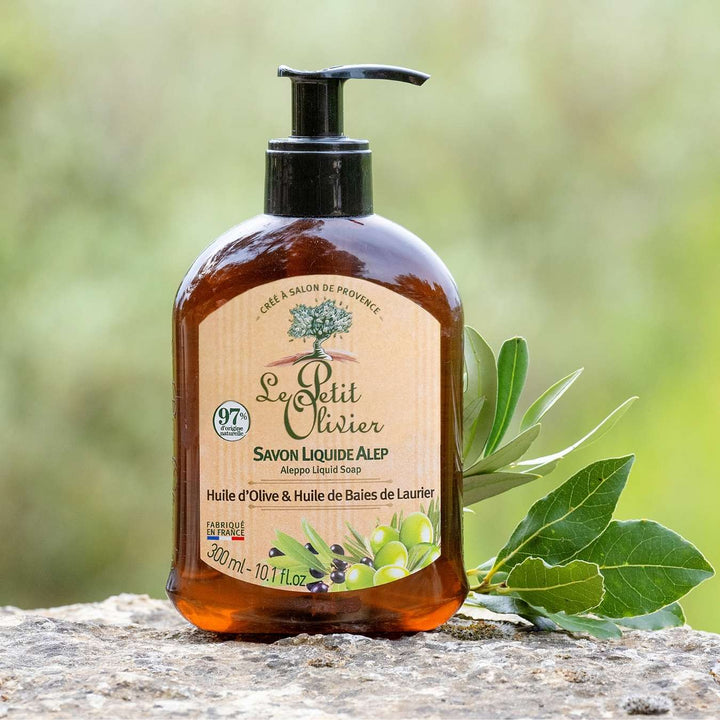 le petit olivier Aleppo liquid soap product
