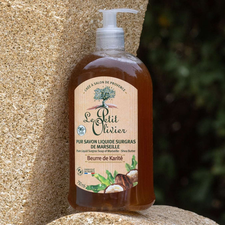 le petit olivier pure surgras liquid soap from marseille karite butter product