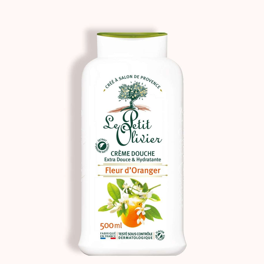 le petit olivier creme douche extra douce hydratante fleur oranger packshot