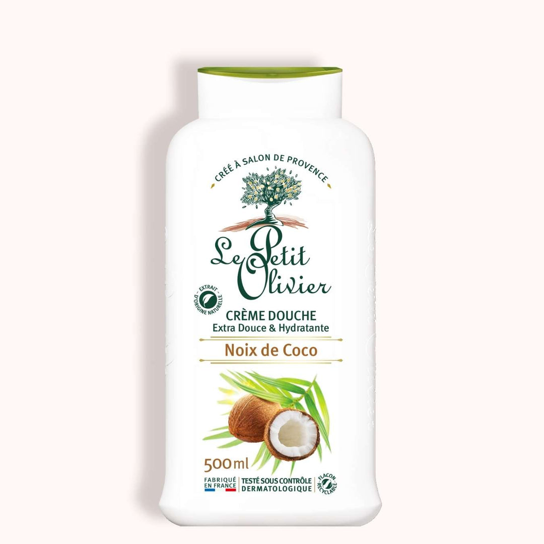 le petit olivier creme douche extra douce hydratante noix de coco packshot