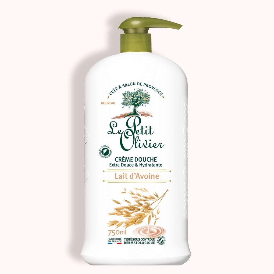 le petit olivier extra-gentle moisturizing shower cream oat milk packshot