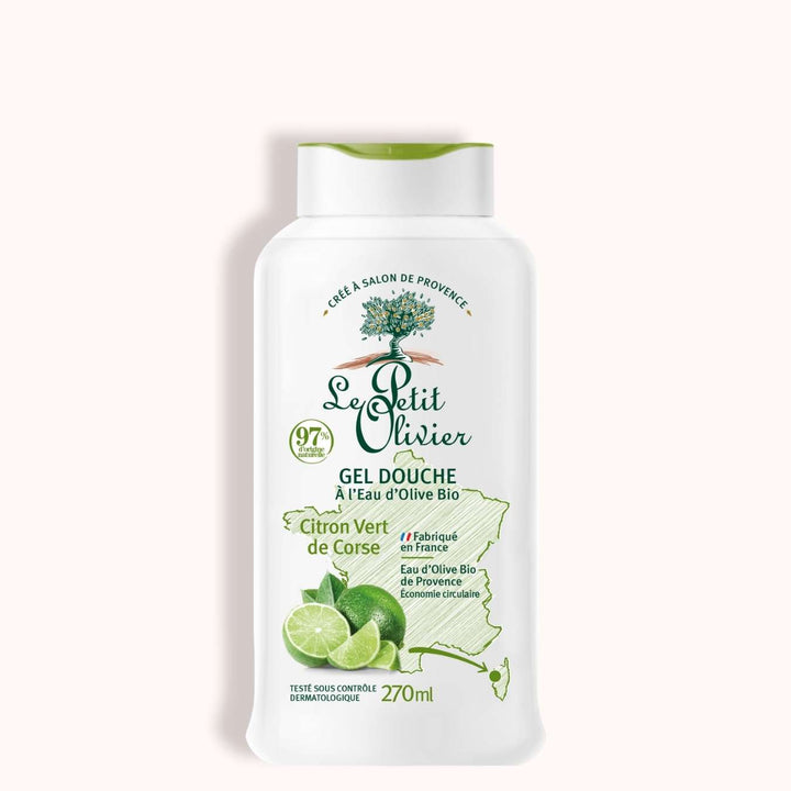 le petit olivier organic olive water shower gel corsican lime packshot