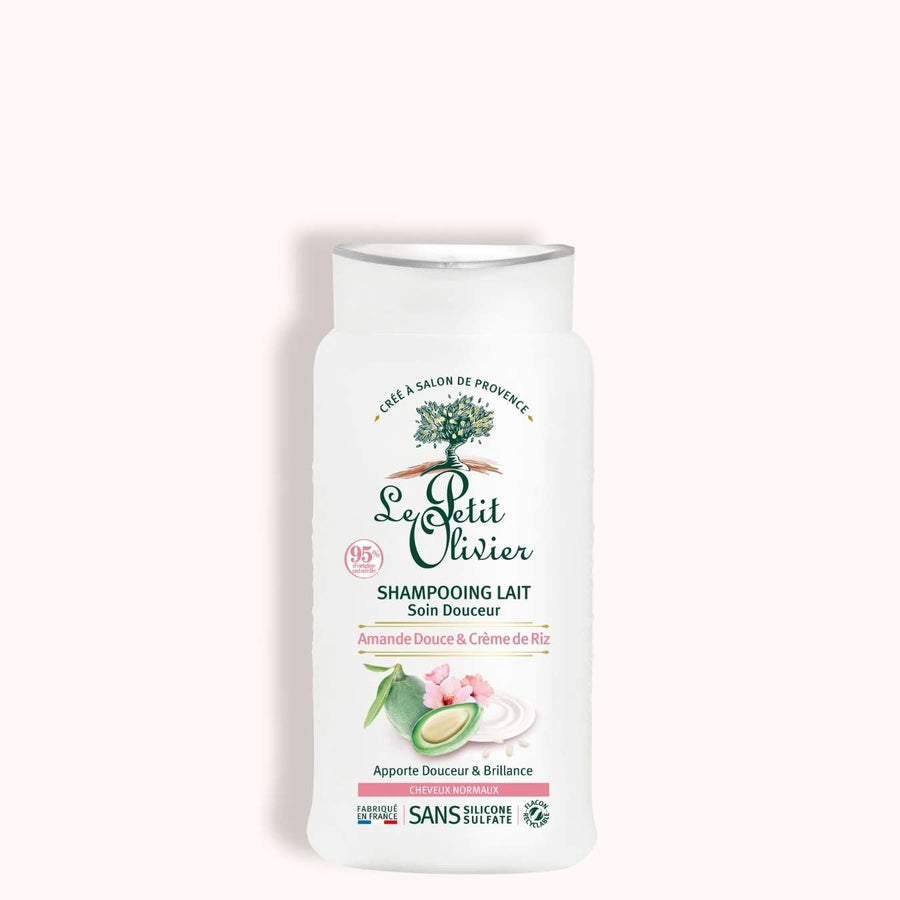 le petit olivier shampooing lait soin douceur amande douce riz packshot