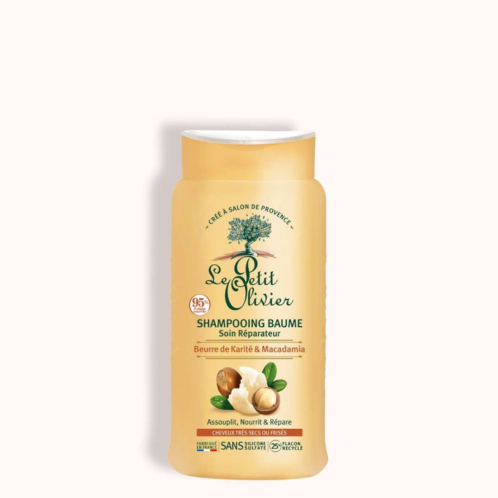 le petit olivier shampooing baume soin reparateur karite macadamia packshot