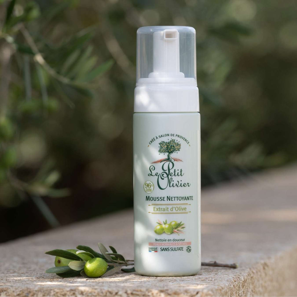 le petit olivier mousse nettoyante olive produit