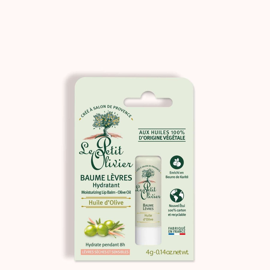 le petit olivier moisturizing lip balm olive packshot
