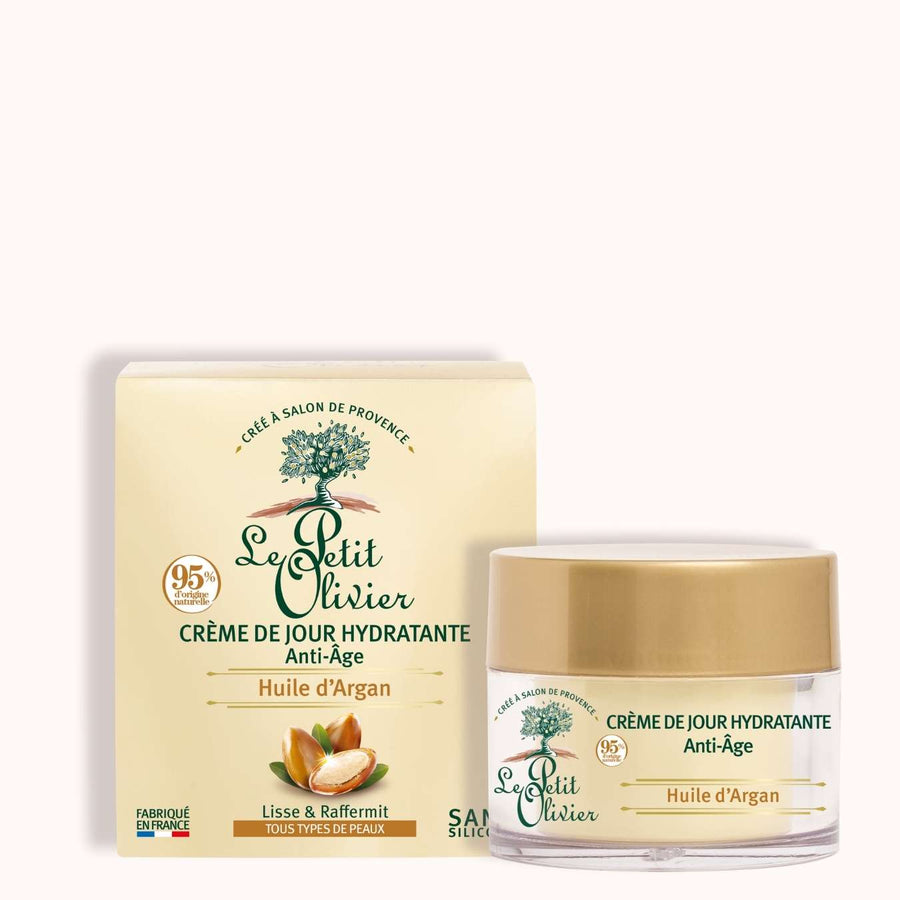 le petit olivier anti-aging moisturizing day cream argan packshot