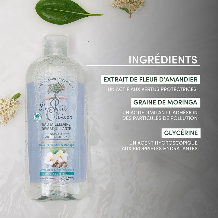Eau Micellaire Démaquillante Detox & Anti-Pollution