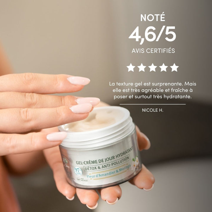 Gel-Crème de Jour Hydratant Detox & Anti-Pollution
