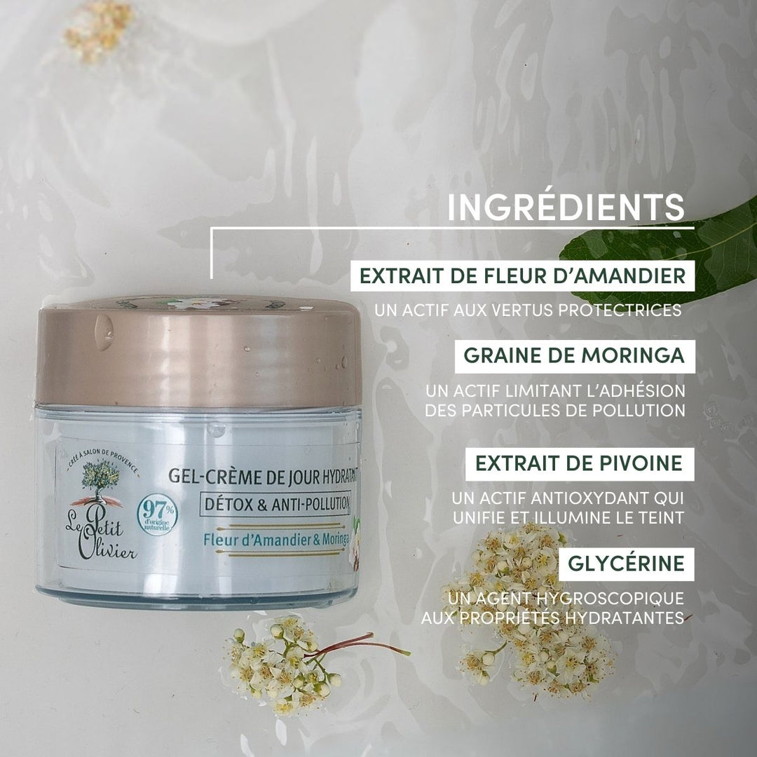 Gel-Crème de Jour Hydratant Detox & Anti-Pollution