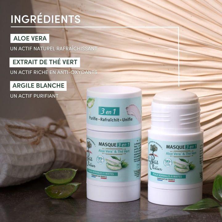 Masque Visage Stick 3 en 1