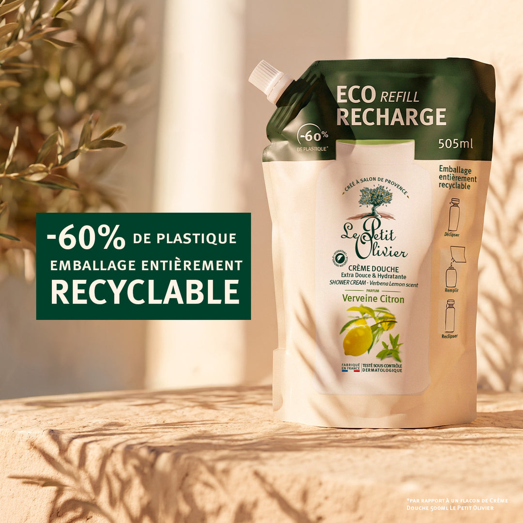 Eco-recharge Crème Douche Parfum Verveine Citron 505ml