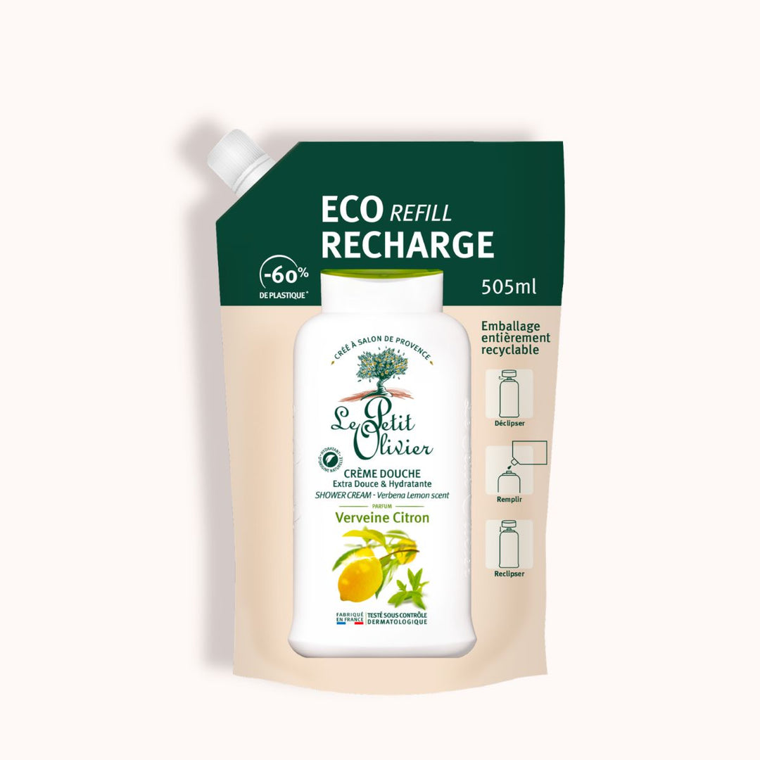 Eco-recharge Crème Douche Parfum Verveine Citron 505ml