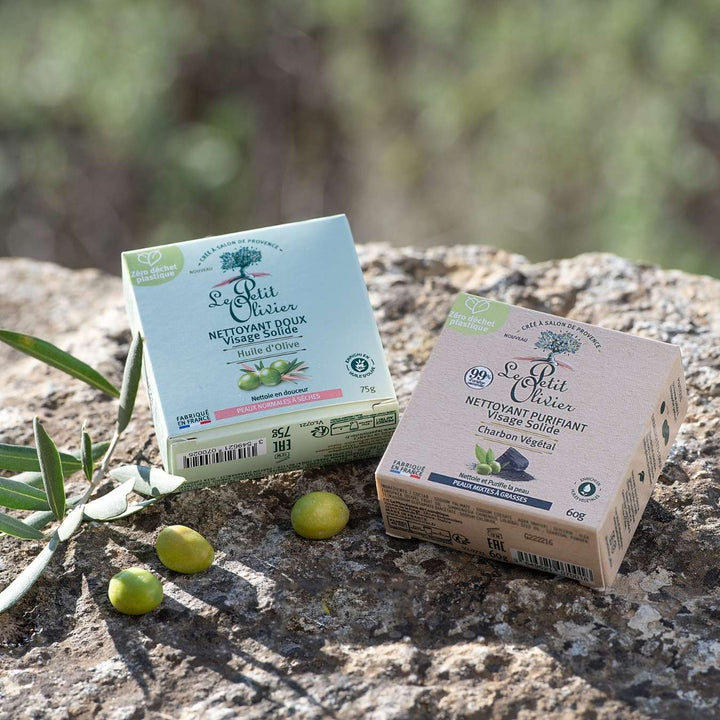 le petit olivier gentle face cleanser solid olive range