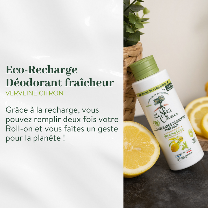 le petit olivier duo deodorant et eco recharge fraicheur eco recharge deodorant fraicheur verveine citron produit 2png