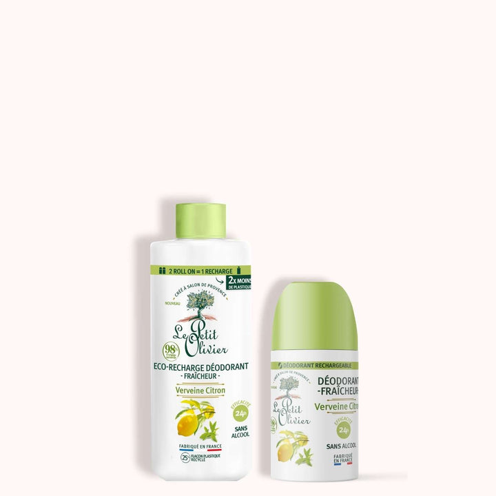le petit olivier duo deodorant et eco recharge fraicheur packshot