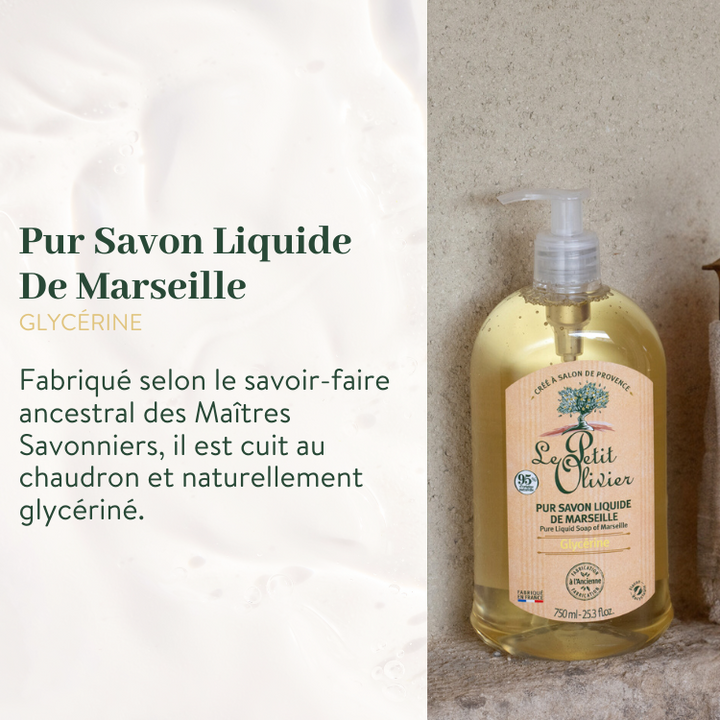 le petit olivier duo pure liquid soap of marseille and eco refill glycerine pure liquid soap of marseille glycerine product 1png