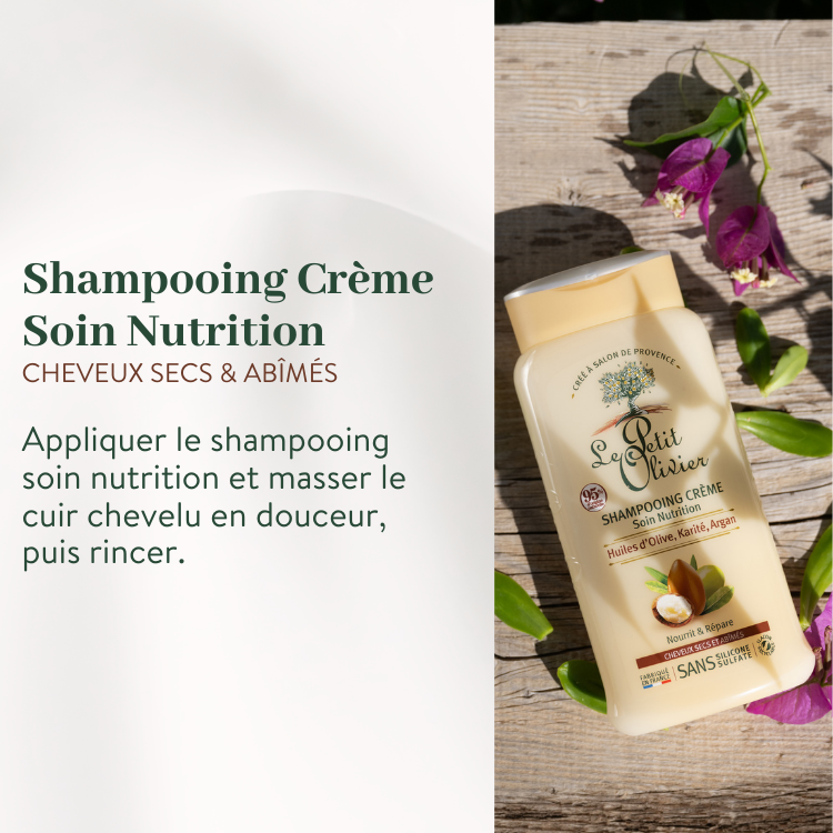 Shampooing Crème Cheveux Secs 200ml : Nutrition et Douceur