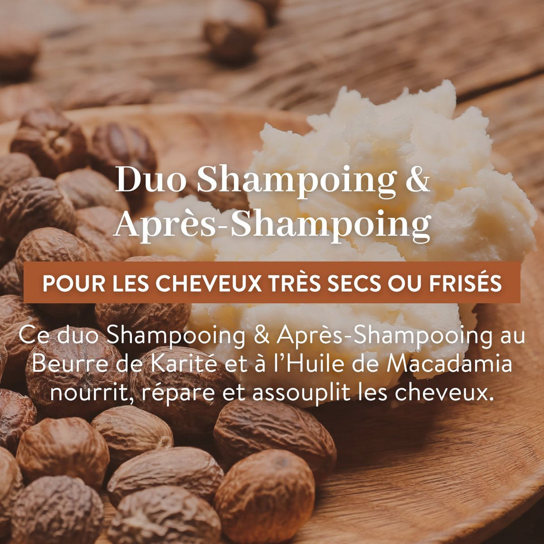 Duo Shampoing et Après-Shampoing - Cheveux Très Secs ou Frisés