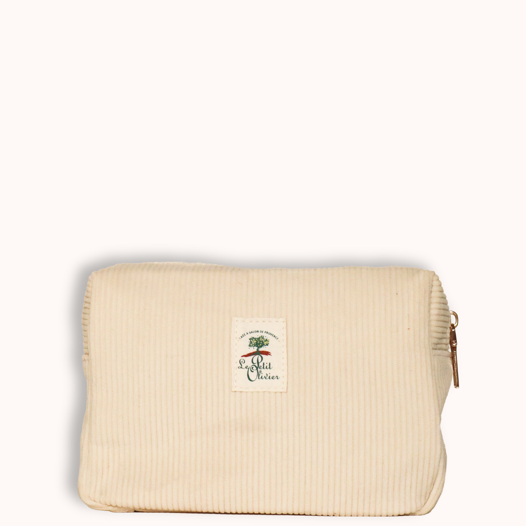 Trousse en velours côtelé